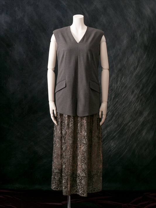 メタルラメジレ型ドレス