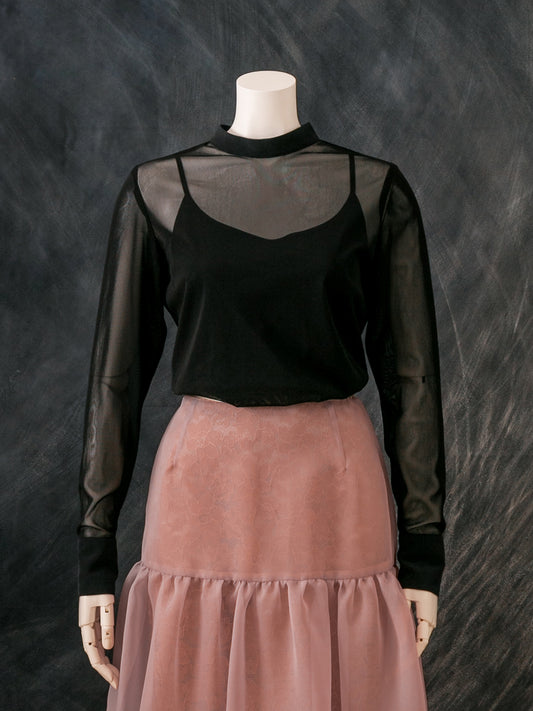 メッシュトップス インナー付