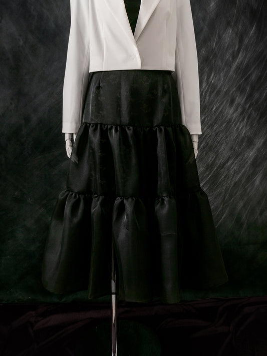 スケルトンティアードスカート