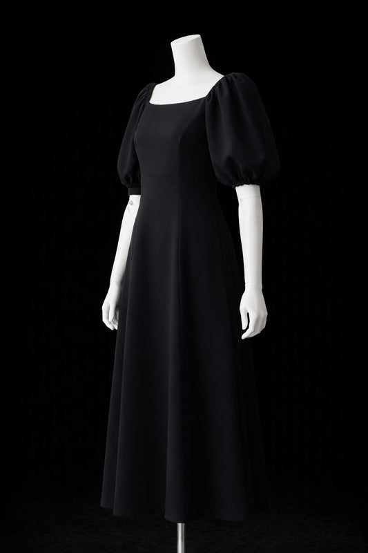 ランタンスリーブドレス