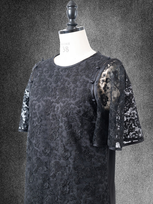 メタルラメレースブラウス