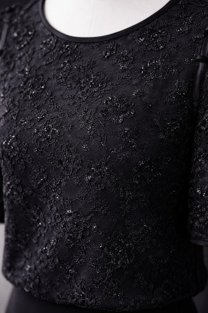 メタルラメレーススカート