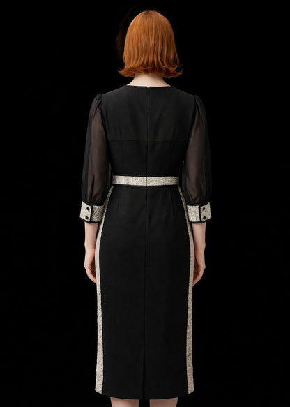 スパンコールツィードドレス