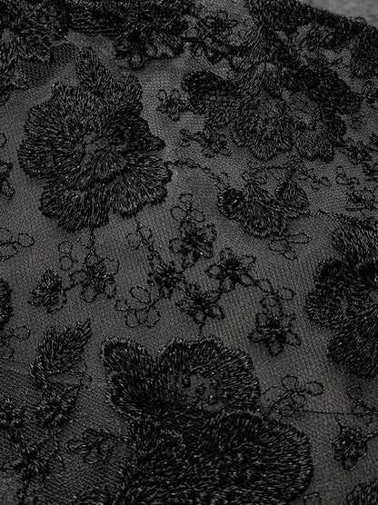 メタルラメレースブラウス