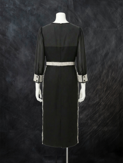 スパンコールツィードドレス