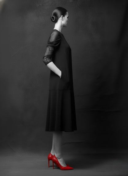 ドレープクロスドレス