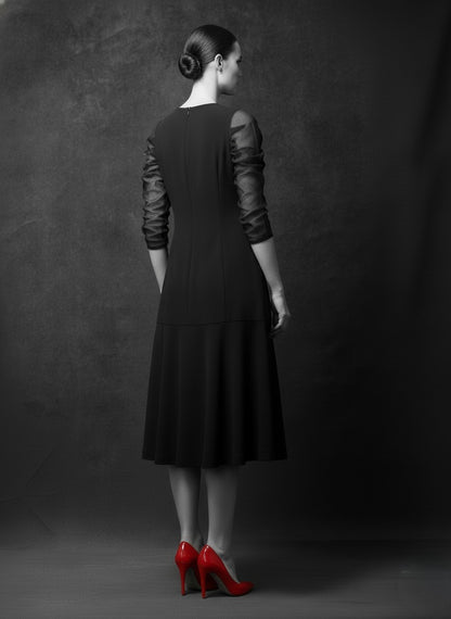 ドレープクロスドレス